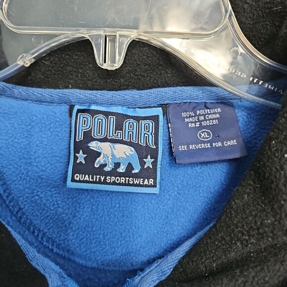 Polar Sportswear Vest Men's XL Blue Men's Fleece Full Zip Alaska - Picture 3 of 8